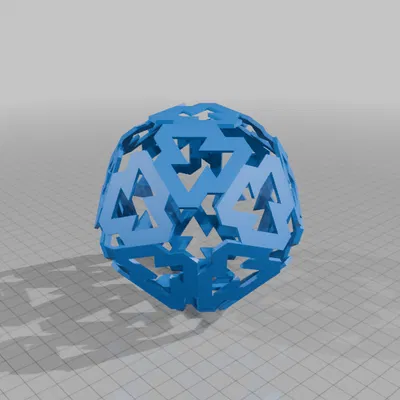 POROUS ICOSAHEDRON 1 – Khối icosahedron xốp