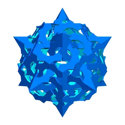 NESTED ESCHER STAR DODECAHEDRAL POLYKNOT 1