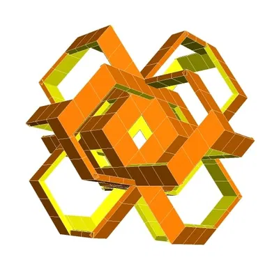 ROELOFS RHOMBIC DODECAHEDRAL POLYKNOT 1