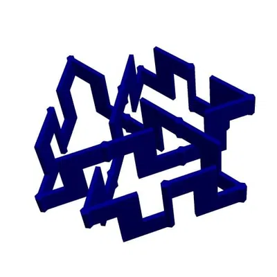 CYLINDRICAL TREFOIL KNOT 1 (Nút Trefoil Hình Trụ) – Định Hướng Dọc