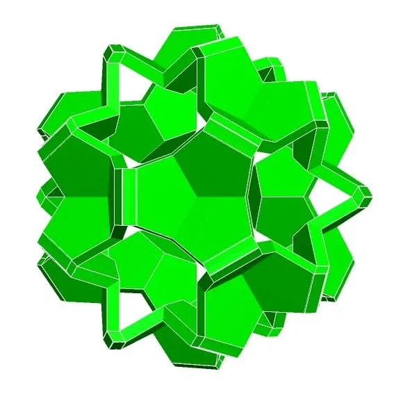 CRINKLED DODECAHEDRON 1 – Khối mười hai mặt nhăn - Image 1