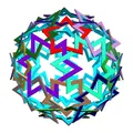 STAR TRUNCATED ICOSAHEDRAL POLYLINK 1 - Thumbnail 2