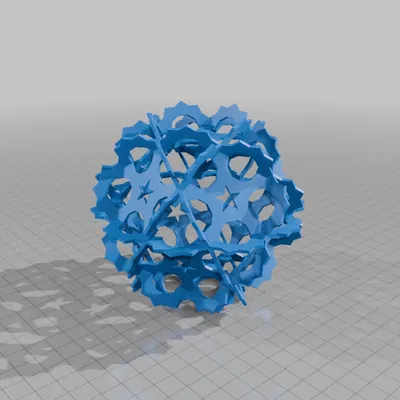 KEPLER ICOSIDODECAHEDRAL HANDLEHEDRON 1