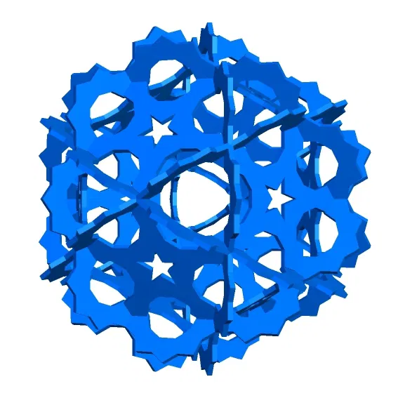 KEPLER ICOSIDODECAHEDRAL HANDLEHEDRON 1 - Image 3