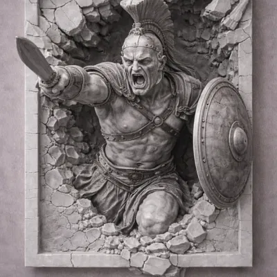 Hình 3D Gladiator (Gladiator 3d picture)