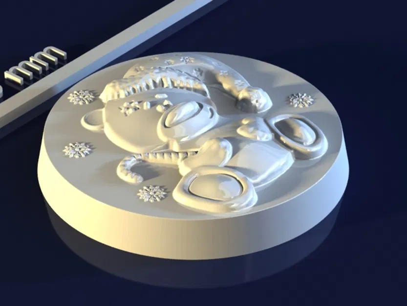 Khuôn Gấu Giáng Sinh (Christmas Bear) – Mẫu 3D Chất Lượng Cao - Image 2