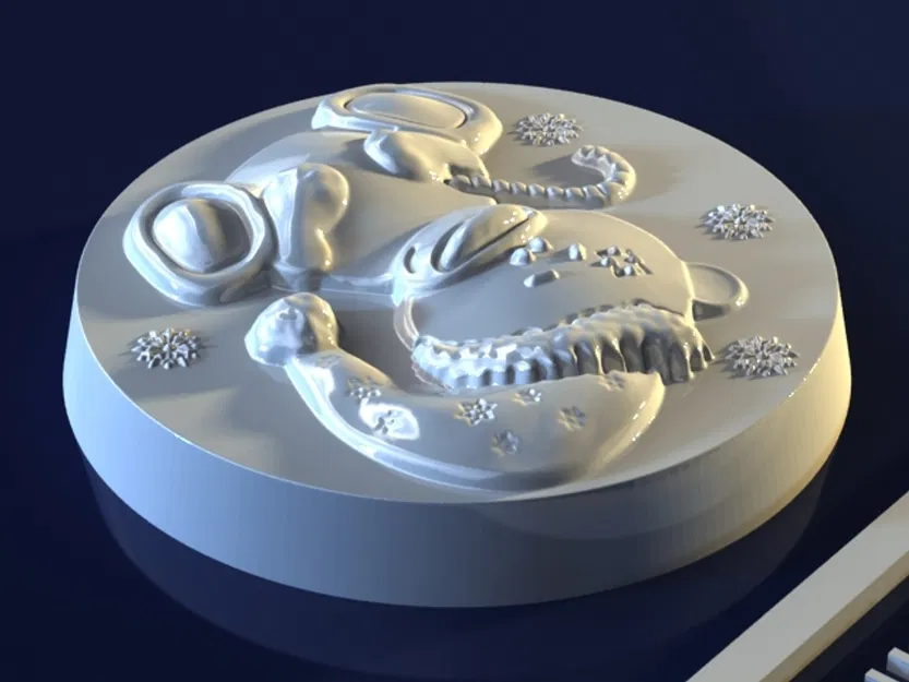 Khuôn Gấu Giáng Sinh (Christmas Bear) – Mẫu 3D Chất Lượng Cao - Image 4