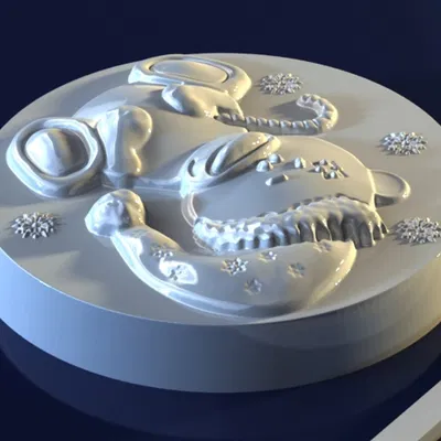 Khuôn Gấu Giáng Sinh (Christmas Bear) – Mẫu 3D Chất Lượng Cao