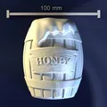 Honey Barrel – Khuôn thùng mật ong (3D Model) để in 3D - Thumbnail 1