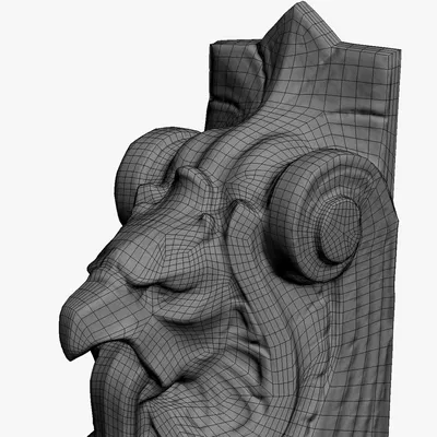 Tượng Griffon (Griffon Statue) - Model scan 3D High Res sẵn sàng 3D print