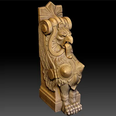 Tượng Griffon (Griffon Statue) - Model scan 3D High Res sẵn sàng 3D print