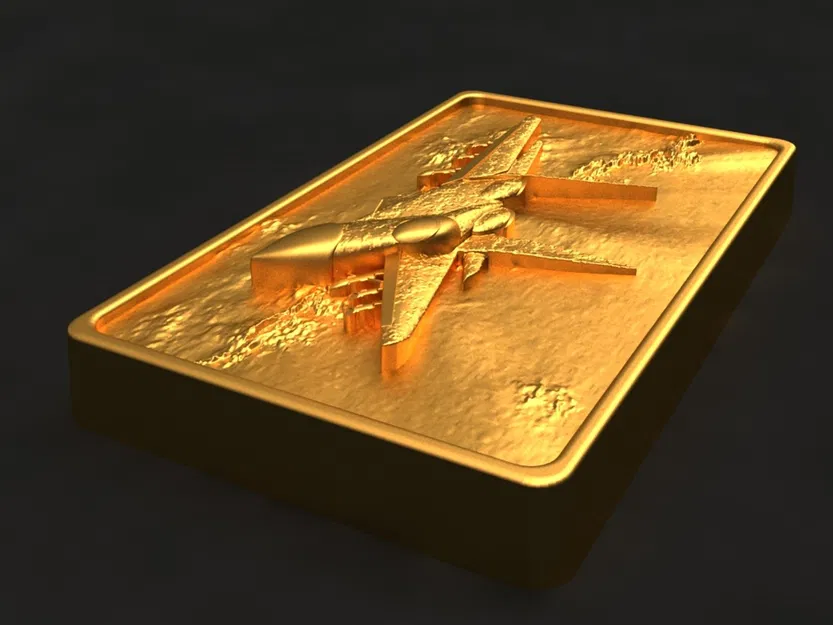 Aircraft_eg71Q – Mẫu 3D khuôn Aircraft in 3D cho xà phòng, chocolate & nến - Image 2