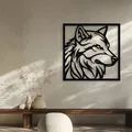Tranh Treo Tường Đầu Sói Cách Điệu (Stylized Wolf Head Wall Decor Art) - Thumbnail 2