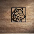 Tranh Treo Tường Đầu Sói Cách Điệu (Stylized Wolf Head Wall Decor Art) - Thumbnail 4
