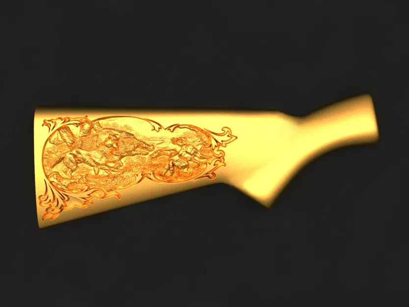 Khuôn báng súng (Butt of the rifle) – mẫu 3D chất lượng cao - Image 1