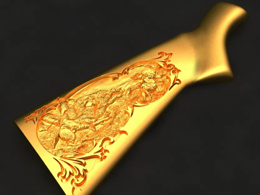 Khuôn báng súng (Butt of the rifle) – mẫu 3D chất lượng cao - Image 3