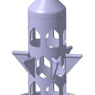 Máng ăn cho chim dùng viên mỡ (tallow balls)