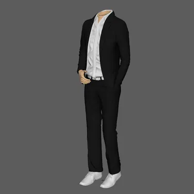 Chú rể nam nhiều dáng người, sẵn sàng để in 3D