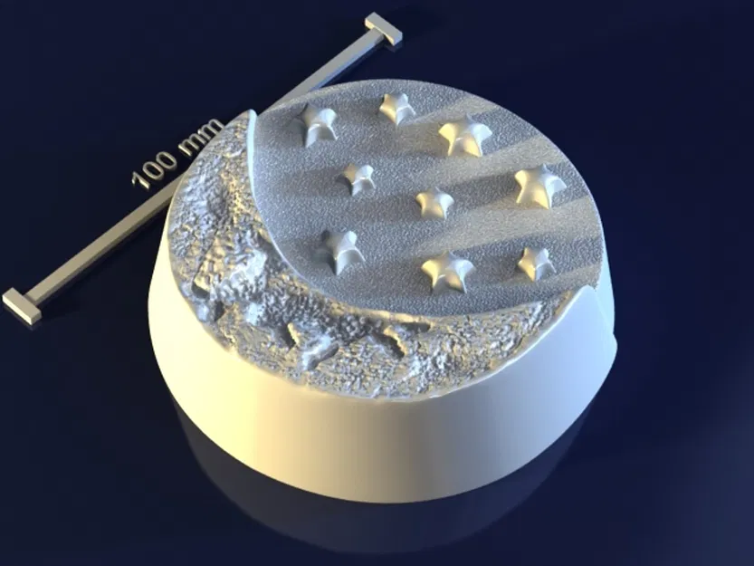 Night_WizUpW – Mẫu 3D khuôn chủ đề ban đêm cho xà phòng, chocolate & nến - Image 4