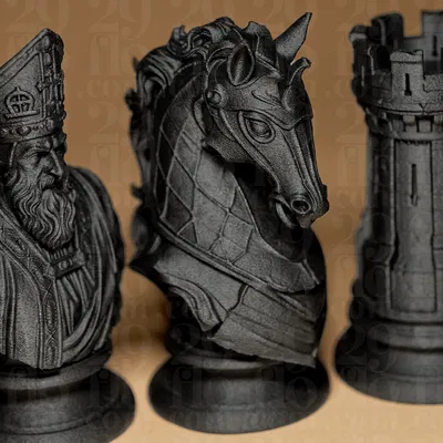 Bộ Cờ Vua Medieval Stylized (Chess Set Medieval Stylized)