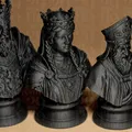 Bộ Cờ Vua Medieval Stylized (Chess Set Medieval Stylized) - Thumbnail 5