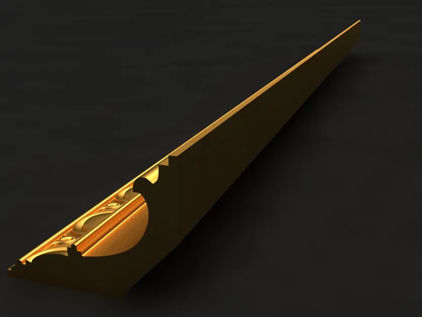 Cornice_x0mNC – Mẫu 3D khuôn cornice phào chỉ trang trí sẵn sàng 3D print - Image 1