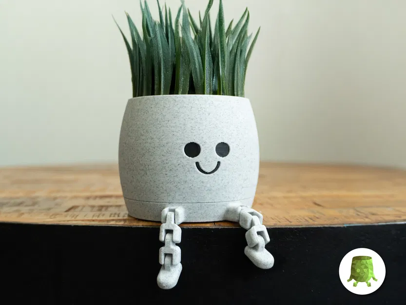 Happy Flex Sitting Pot – Chậu Cây Ngồi Chân Dẻo Dễ Thương - Image 1