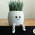Happy Flex Sitting Pot – Chậu Cây Ngồi Chân Dẻo Dễ Thương - Thumbnail 1