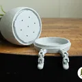 Happy Flex Sitting Pot – Chậu Cây Ngồi Chân Dẻo Dễ Thương - Thumbnail 2