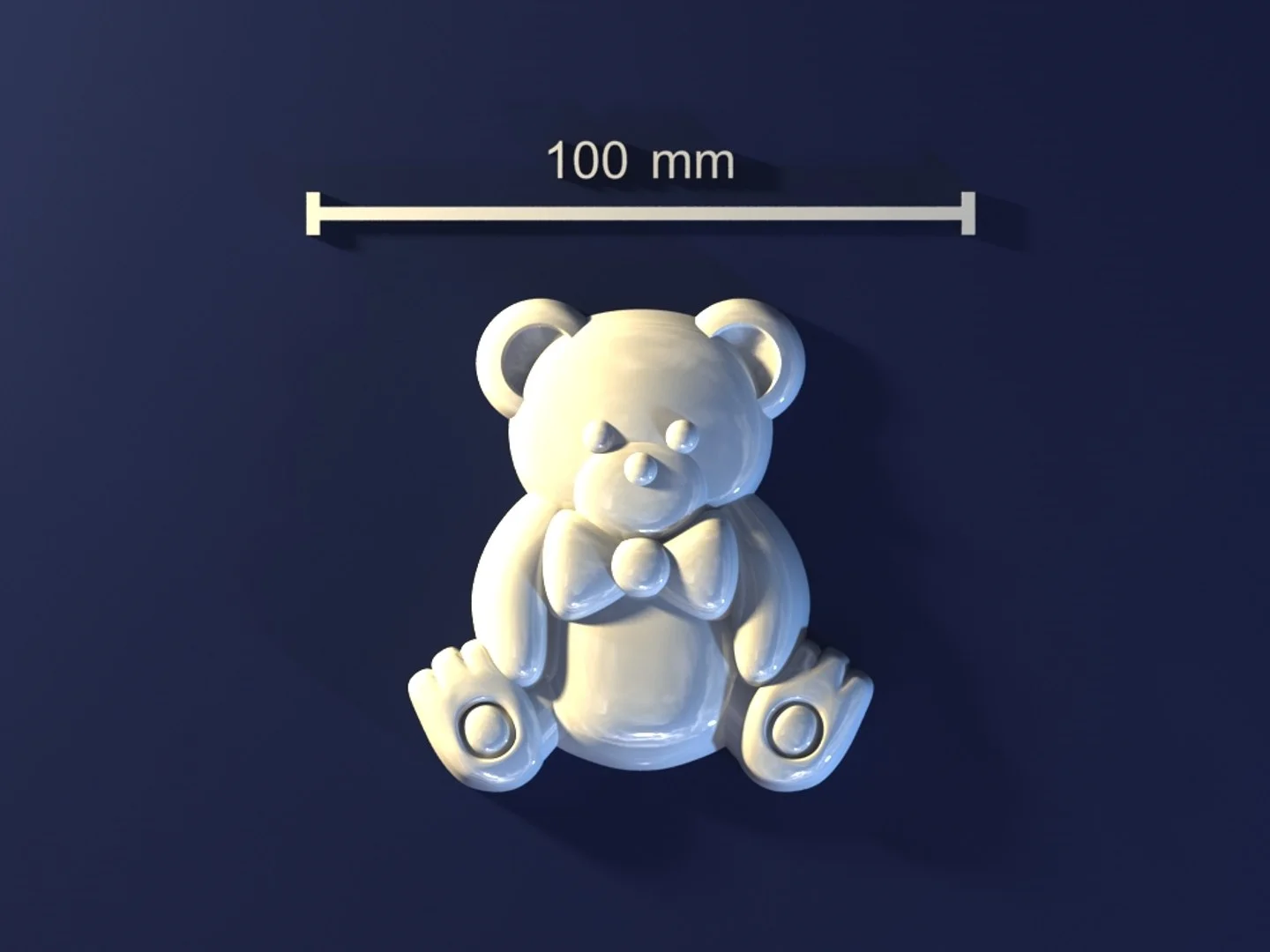 Bear_BcAWbBc – Model 3D khuôn gấu (mold) cho xà phòng/choco… 1