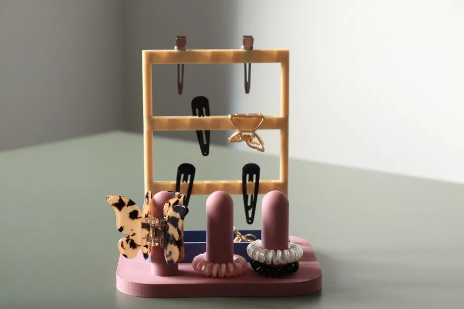 Kệ modular tối ưu cho kẹp tóc & scrunchie (xếp chồng) - Image 2