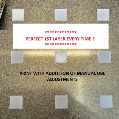 First layer chuẩn: Ender 3 v2/S1/S1 Pro – ô 3x3 cân bed UBL (mriscoc)