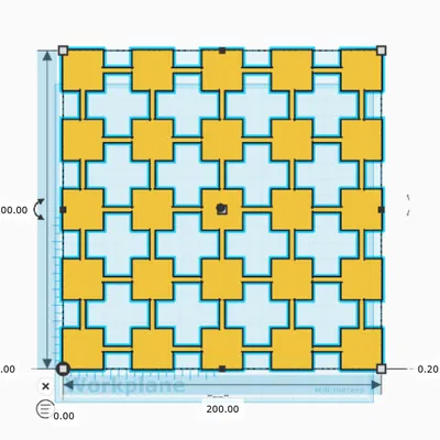 Bài Test 1 Lớp 200x200 (200x200 Single Layer Test Print)