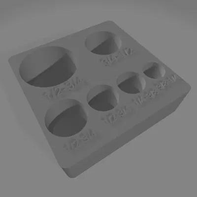 Khay giữ đầu chuyển Impact Socket Dayuan Gridfinity