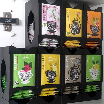 Đế nâng cho khay đựng túi trà xếp chồng của Manuel