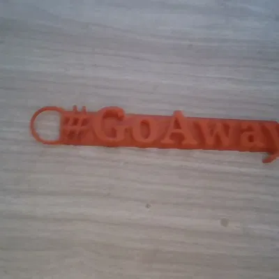 Móc khóa “Go Away” [xem mình để có holder móc khóa]