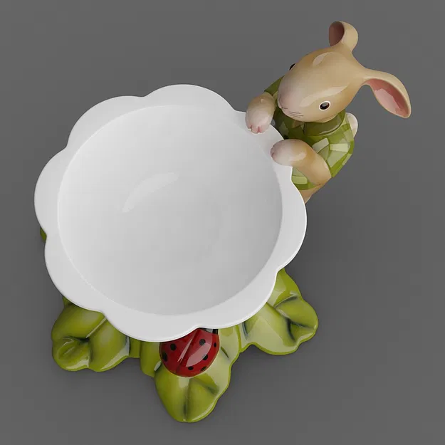 Cốc Đựng Trứng Thỏ & Lá (Leaves Bunny Egg Cup 05) - Image 4