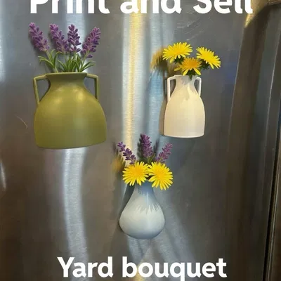 Bình Cắm Hoa Nam Châm Cho Bé Nhặt Ngoài Sân (Kids Magnetic Yard Bouquet Vase)