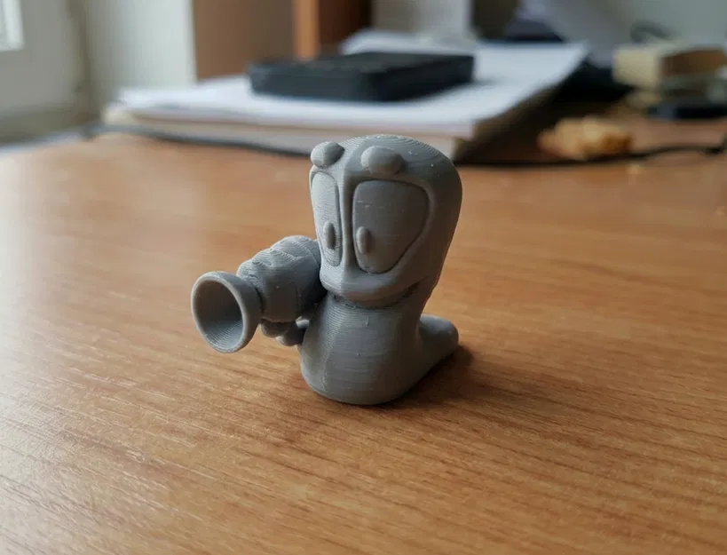 Mô hình Worms Armageddon cầm Bazooka - Chỉ 12g! - Image 3