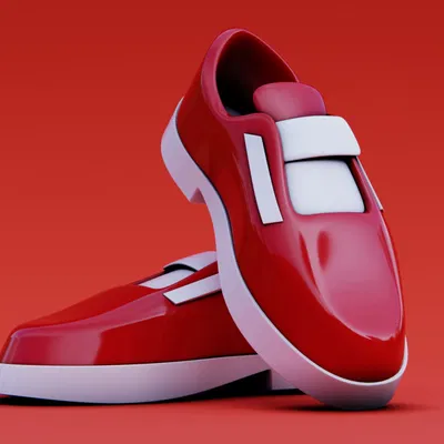 Giày Loafer Cartoon Stylized – Mẫu 3D sẵn cho Game & In 3D