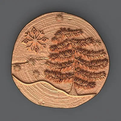 Cây Thông Noel (Christmas Tree) – Mẫu 3D làm khuôn xà phòng, chocolate & nến