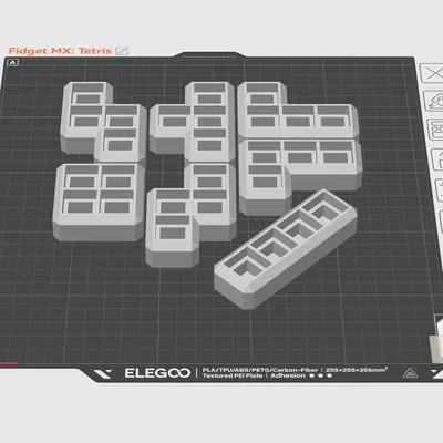 Fidget Key MX: Phiên bản Tetris
