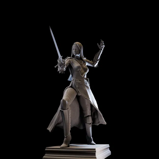 DarkLady 3d print ready - Image 2