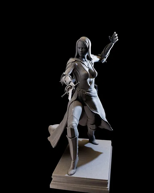 DarkLady 3d print ready - Image 3