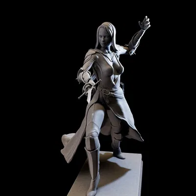 DarkLady 3d print ready