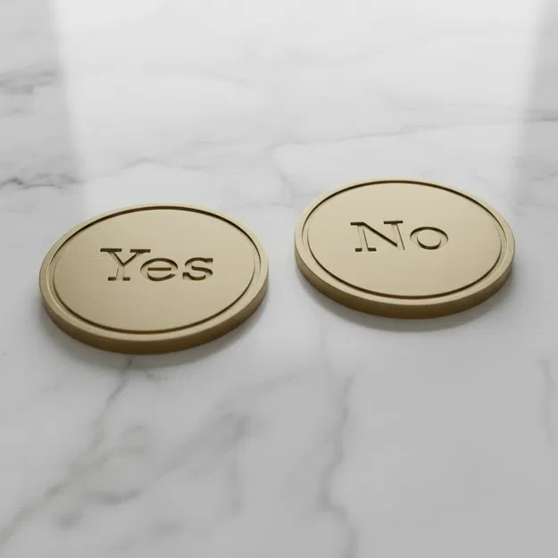 Đồng xu quyết định Yes/No – token chọn lựa đơn giản - Image 1