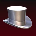 Nón Trụ (Cylinder Hat) sẵn sàng in 3D - Thumbnail 3