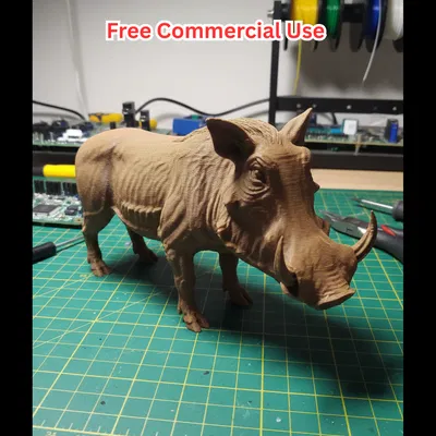 Tượng Lợn Rừng (Warthog) Bán Hiện Thực