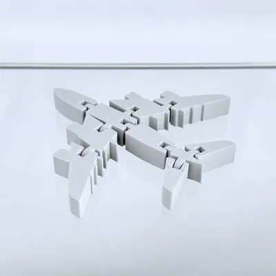 Máy bay phản lực Flexi kiểu A380 – Print-in-Place khớp nối