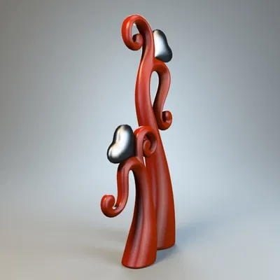 Điêu khắc Dancing heart – Mẫu 3D để in 3D